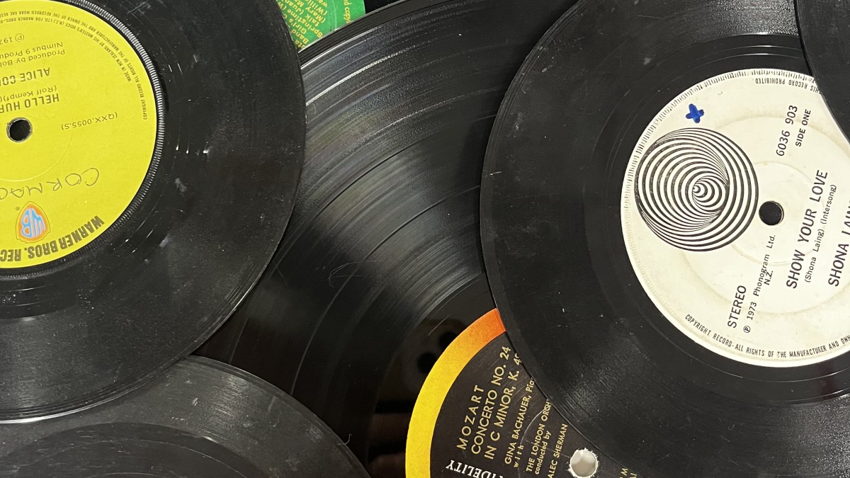 Vinyl Record Stack